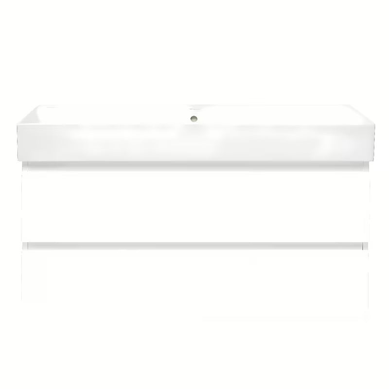 Viseća kupaonski ormarić s keramičkim umivaonikom SAT B-Way 1 u sjajno bijeloj boji