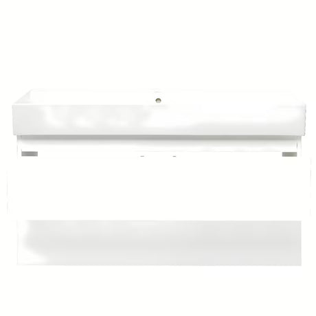 Viseća kupaonski ormarić s keramičkim umivaonikom SAT B-Way 1 u sjajno bijeloj boji