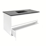 Viseća kupaonski ormarić s umivaonikom SAT B-Way 1 u sjajnoj bijeloj boji s dvije ladice