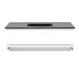 Viseća kupaonski ormarić s umivaonikom SAT B-Way 1 u sjajnoj bijeloj boji s dvije ladice