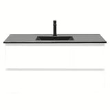 Viseća kupaonski ormarić s umivaonikom SAT B-Way 1 u sjajno bijeloj boji s dvije ladice