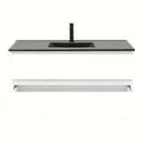 Viseća kupaonski ormarić s umivaonikom SAT B-Way 1 u sjajno bijeloj boji s dvije ladice