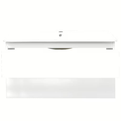 Viseća kupaonski ormarić s umivaonikom SAT B-Way 1 u sjajnoj bijeloj boji s dvije ladice