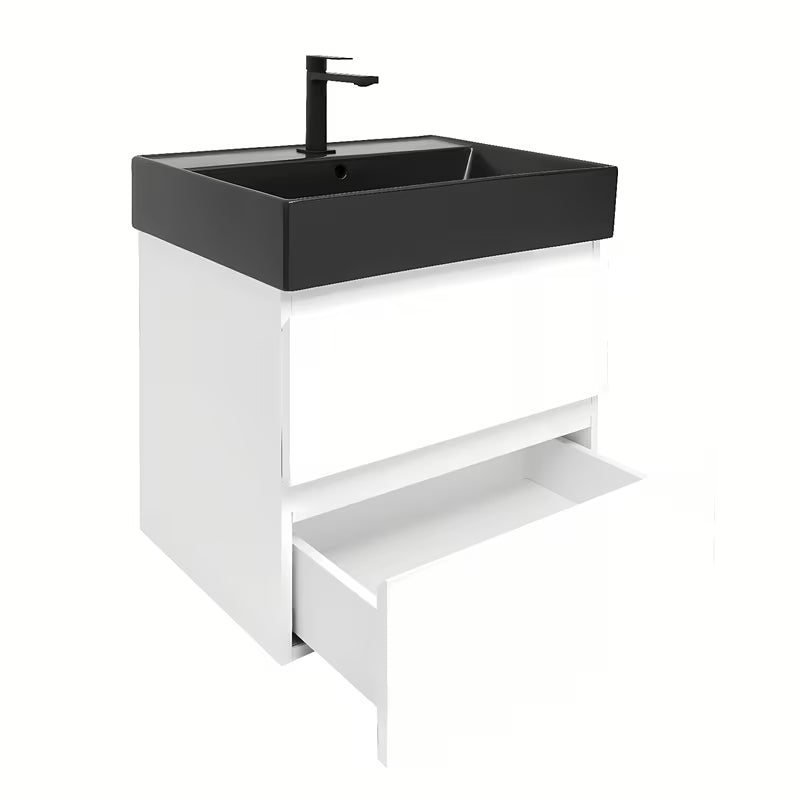 Viseća kupaonski ormarić s umivaonikom SAT B-Way 1 u bijelom sjaju