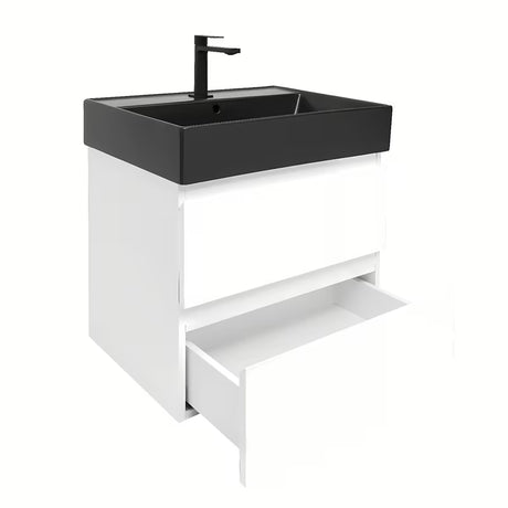 Viseća kupaonski ormarić s umivaonikom SAT B-Way 1 u bijelom sjaju