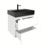 Viseća kupaonski ormarić s umivaonikom SAT B-Way 1 u bijelom sjaju