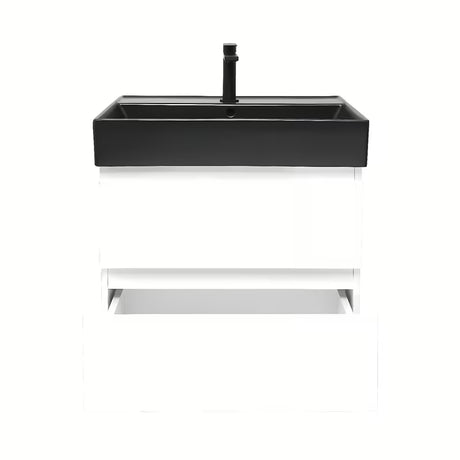 Viseća kupaonski ormarić s umivaonikom SAT B-Way 1 u sjajnoj bijeloj boji