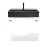 Viseća kupaonski ormarić s umivaonikom SAT B-Way 1 u sjajnoj bijeloj boji