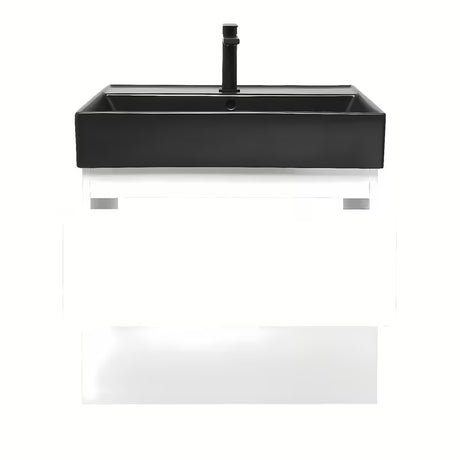 Viseća kupaonski ormarić s umivaonikom SAT B-Way 1 u sjajnoj bijeloj boji