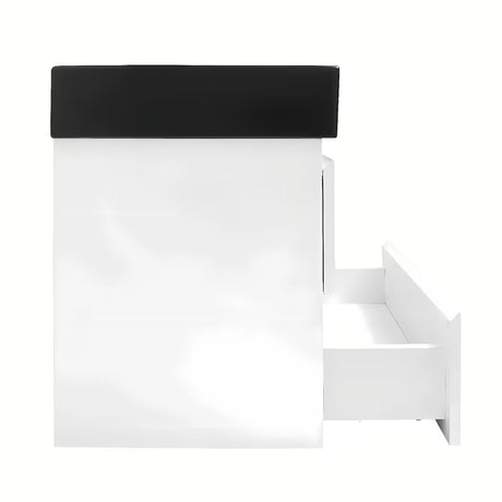 Viseća kupaonski ormarić SAT B-Way 1 u bijelom sjaju s keramičkim umivaonikom