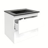 Viseća kupaonski ormarić SAT B-Way 1 s umivaonikom u sjajno bijeloj boji