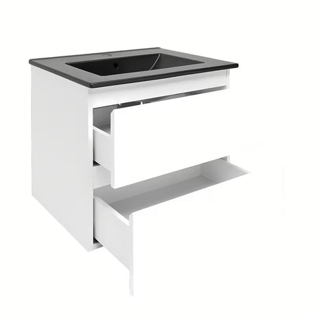 Viseća kupaonski ormarić SAT B-Way 1 s umivaonikom u sjajno bijeloj boji