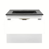 Viseća kupaonski ormarić SAT B-Way 1 s umivaonikom u sjajno bijeloj boji