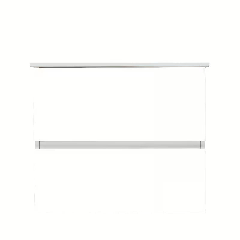 Viseća kupaonski ormarić s keramičkim umivaonikom SAT B-Way 1 u sjajno bijeloj boji s dvije ladice