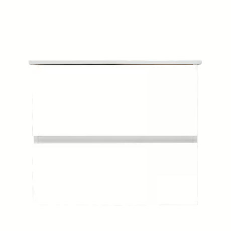 Viseća kupaonski ormarić s keramičkim umivaonikom SAT B-Way 1 u sjajno bijeloj boji s dvije ladice