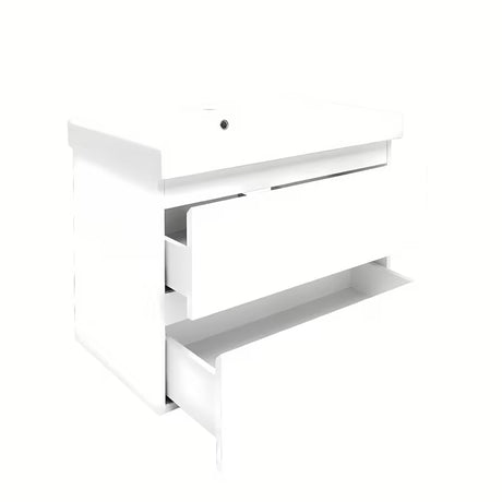 Viseća kupaonski ormarić s keramičkim umivaonikom SAT B-Way 1 u sjajnoj bijeloj boji