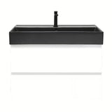 Viseća kupaonski ormarić s keramičkim umivaonikom SAT B-Way 1 u bijelom sjaju