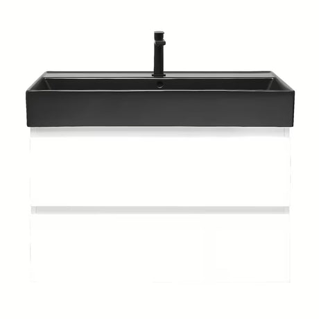 Viseća kupaonski ormarić s keramičkim umivaonikom SAT B-Way 1 u bijelom sjaju