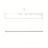 Viseća ormarić s keramičkim umivaonikom SAT B-Way 1 u sjajnoj bijeloj boji s dvije ladice.