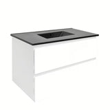 Viseća kupaonski ormarić s umivaonikom SAT B-Way 1 u sjajnoj bijeloj boji s dvije ladice