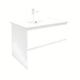 Viseća kupaonski ormarić s umivaonikom SAT B-Way 1 u sjajnoj bijeloj boji