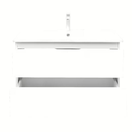 Viseća kupaonski ormarić s umivaonikom SAT B-Way 1 u sjajnoj bijeloj boji