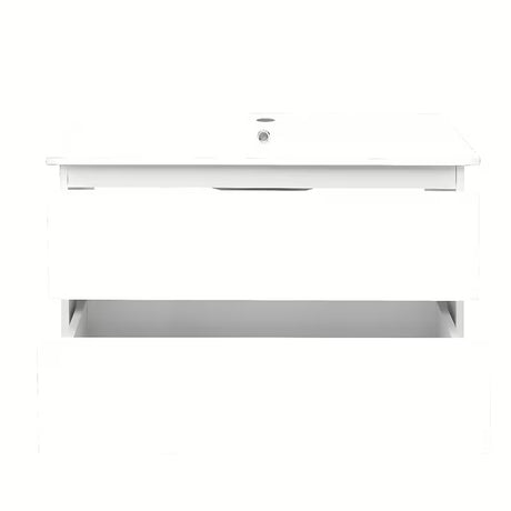 Viseća kupaonski ormarić s umivaonikom SAT B-Way 1 u bijelom sjaju s dvije ladice