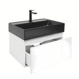 Viseća kupaonski ormarić s keramičkim umivaonikom SAT B-Way u bijelom sjaju 59x45x30 cm