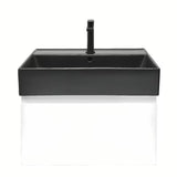 Viseća kupaonski ormarić s keramičkim umivaonikom SAT B-Way u bijelom sjaju 59x45x30 cm