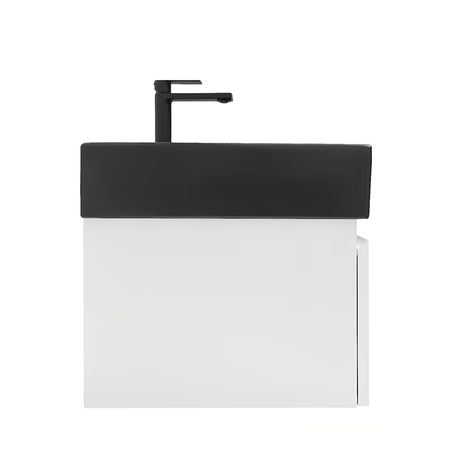 Viseća kupaonski ormarić s keramičkim umivaonikom SAT B-Way u bijelom sjaju 59x45x30 cm