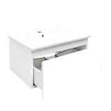 Viseća kupaonski ormarić s keramičkim umivaonikom SAT B-Way 1 u bijelom sjaju