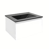 Viseća kupaonski ormarić s umivaonikom SAT B-Way 1 u bijelom sjaju