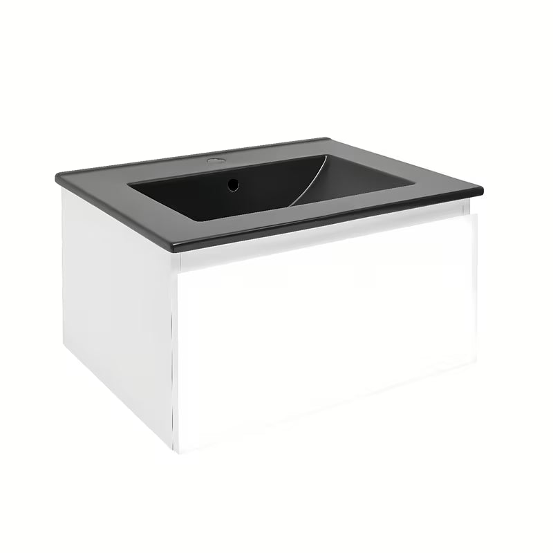 Viseća kupaonski ormarić s umivaonikom SAT B-Way 1 u bijelom sjaju