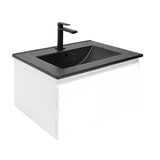 Viseća kupaonski ormarić s umivaonikom SAT B-Way 1 u bijelom sjaju 59x45x30 cm