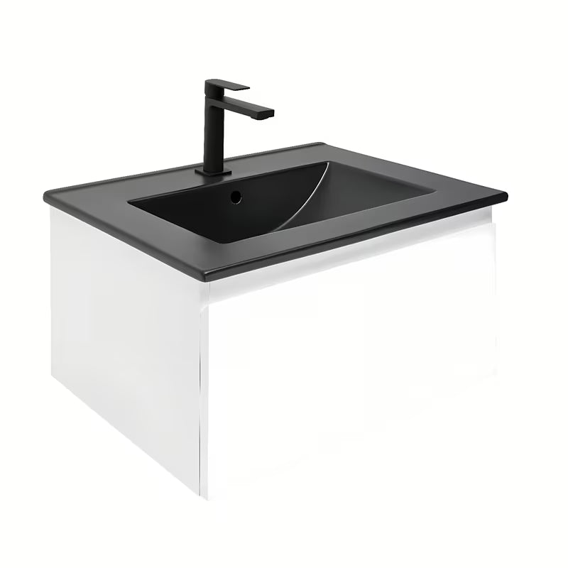 Viseća kupaonski ormarić s umivaonikom SAT B-Way 1 u bijelom sjaju 59x45x30 cm