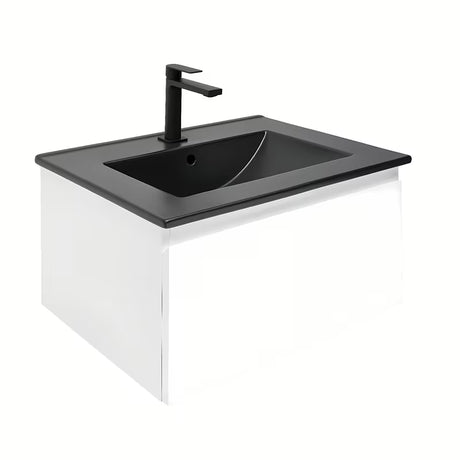 Viseća kupaonski ormarić s umivaonikom SAT B-Way 1 u bijelom sjaju 59x45x30 cm