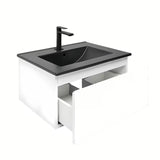 Viseća kupaonski ormarić s umivaonikom SAT B-Way 1 u bijelom sjaju 59x45x30 cm