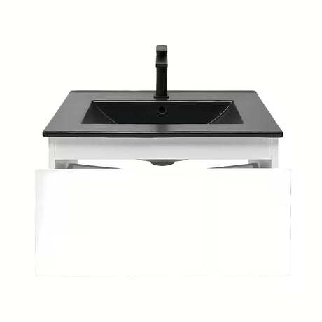 Viseća kupaonski ormarić s umivaonikom SAT B-Way 1 u bijelom sjaju 59x45x30 cm