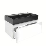 Viseća kupaonski ormarić s keramičkim umivaonikom SAT B-Way 1 u sjajno bijeloj boji