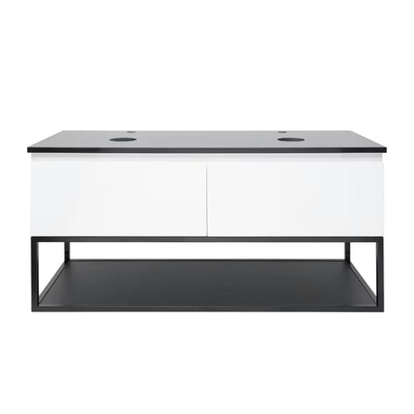 Viseća kupaonski ormarić SAT B-Way s pokrovnom pločom u bijeloj boji i sjajnoj završnoj obradi