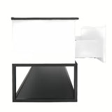 Viseća kupaonski ormarić SAT B-Way s pokrovnom pločom u bijeloj boji i sjajnoj završnoj obradi