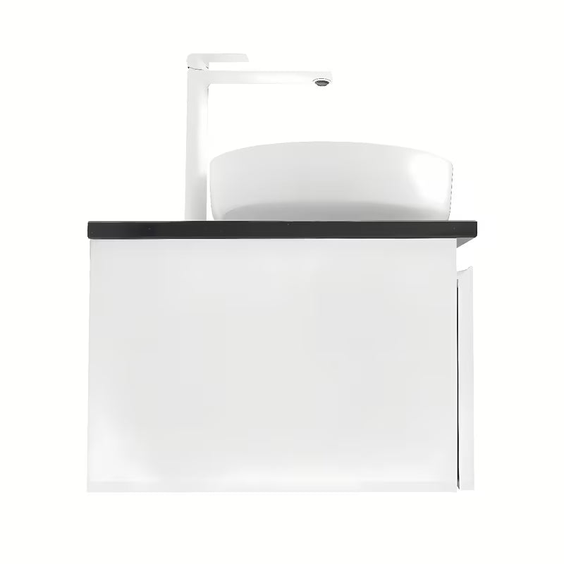 Viseća kupaonski ormarić SAT B-Way 119x45x30 cm u sjajnoj bijeloj boji s pokrovnom pločom