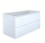 Viseća kupaonski ormarić SAT B-Way u sjajnoj bijeloj boji s pokrovnom pločom u dekoru hrasta