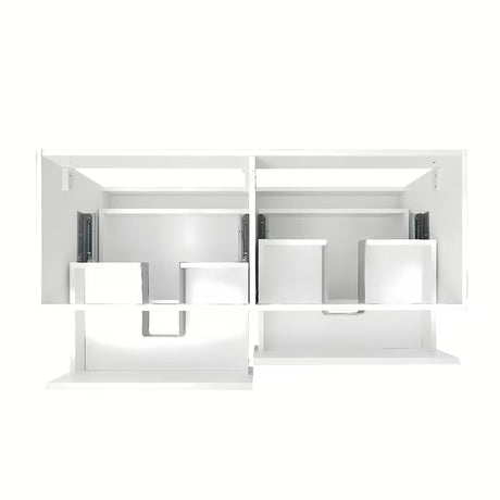 Viseća kupaonski ormarić SAT B-Way u sjajnoj bijeloj boji s pokrovnom pločom