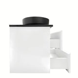 Viseća kupaonski ormarić SAT B-Way u bijeloj boji, sjajna izvedba s pokrovnom pločom