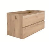 Viseća kupaonski ormarić SAT B-Way s pokrovnom pločom u dekoru hrasta i dvije ladice