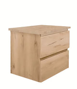 Viseća kupaonski ormarić SAT B-Way s pokrovnom pločom u dekoru hrasta i dvije ladice