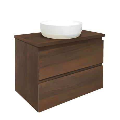 Viseća kupaonski ormarić SAT B-Way s pokrovnom pločom u dekoru oraha, 59x50x45 cm