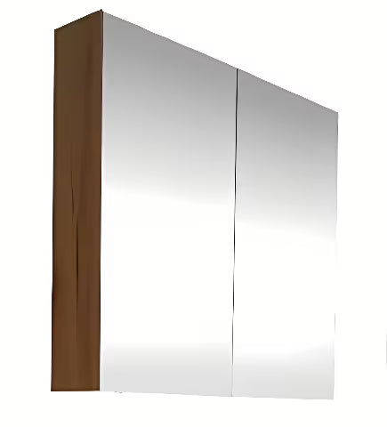 Viseća zrcalni ormarić SAT B-Way 80x15x75 cm u dekoru oraha s mat površinom