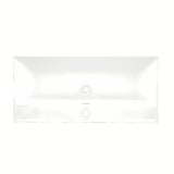 Namještajni keramički umivaonik SAT B-Way u mat bijeloj boji, četvrtastog oblika i s preljevom